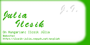 julia ilcsik business card